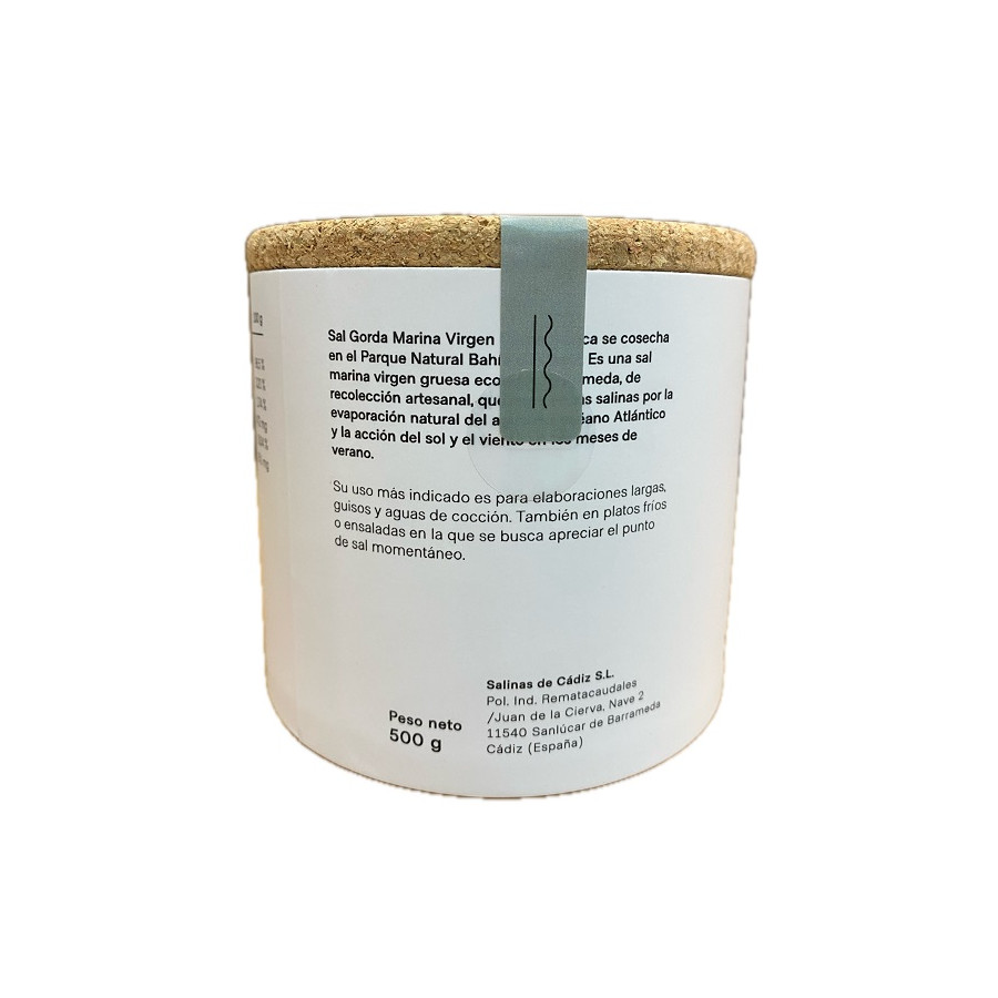 SAL MARINA VIRGEN GORDA 500 g. DAMA BLANCA  ARTESANAL Y ECÓLOGICA DE C