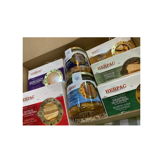 CAJA SURTIDA CONSERVAS HERPAC SELECCIÓN PREMIUM EXCLUSIVA AIRES DE CÁD