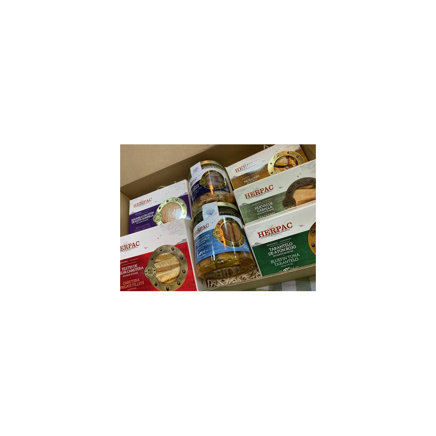 CAJA SURTIDA CONSERVAS HERPAC SELECCIÓN PREMIUM EXCLUSIVA AIRES DE CÁD