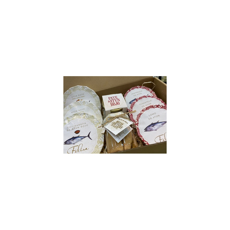 CAJA SURTIDA CONSERVAS FELISA GOURMET ATÚN ROJO EXCLUSIVA AIRES DE CÁD