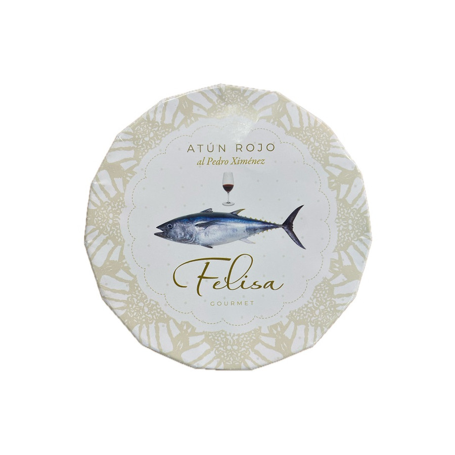 ATÚN ROJO DE BARBATE AL PEDRO XIMÉNEZ FELISA GOURMET LATA 265 G