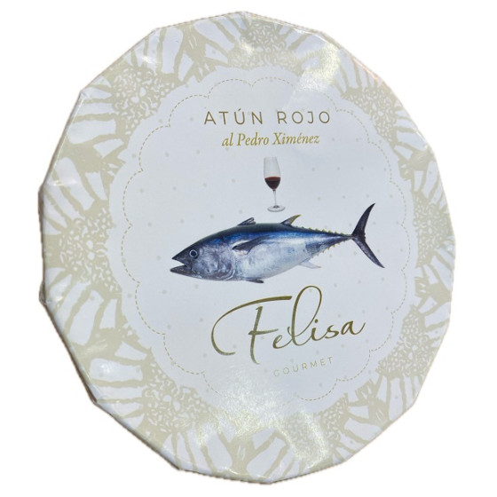 ATÚN ROJO DE BARBATE AL PEDRO XIMÉNEZ FELISA GOURMET LATA 265 G