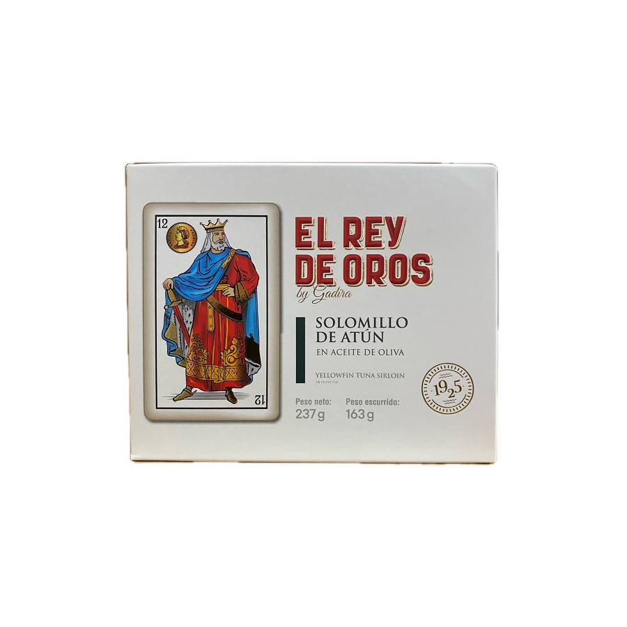 SOLOMILLO DE ATÚN ALETA AMARILLA EN ACEITE DE OLIVA EL REY DE OROS BAR
