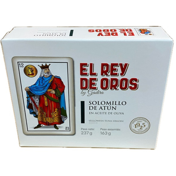 SOLOMILLO DE ATÚN ALETA AMARILLA EN ACEITE DE OLIVA EL REY DE OROS BAR