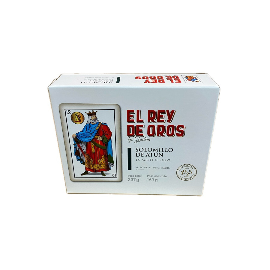 SOLOMILLO DE ATÚN ALETA AMARILLA EN ACEITE DE OLIVA EL REY DE OROS BAR