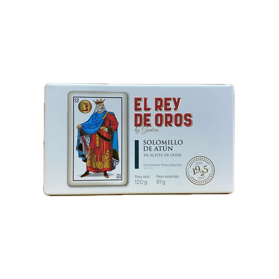 SOLOMILLO DE ATÚN ALETA AMARILLA EN ACEITE DE OLIVA EL REY DE OROS BAR