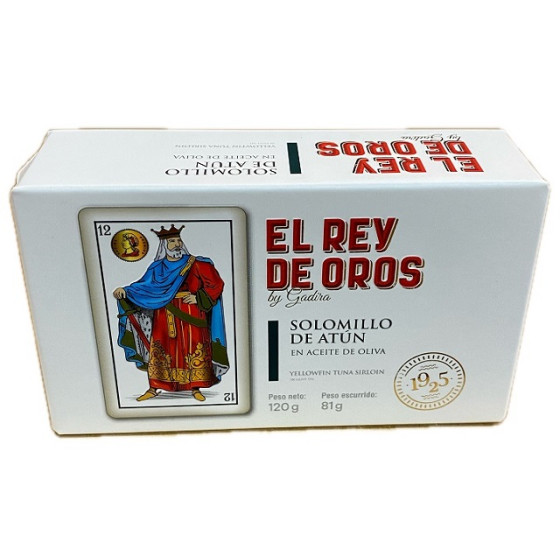 SOLOMILLO DE ATÚN ALETA AMARILLA EN ACEITE DE OLIVA EL REY DE OROS BAR