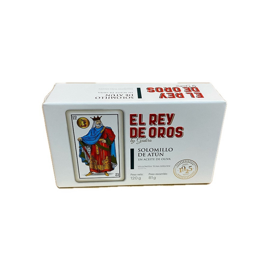 SOLOMILLO DE ATÚN ALETA AMARILLA EN ACEITE DE OLIVA EL REY DE OROS BAR