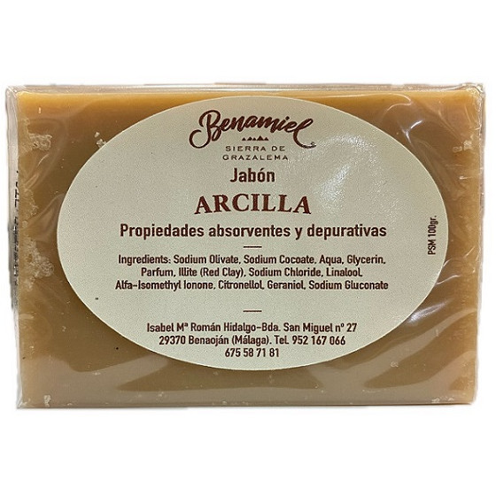 JABÓN DE ARCILLA BENAMIEL 100G PROPIEDADES DEPURATIVAS