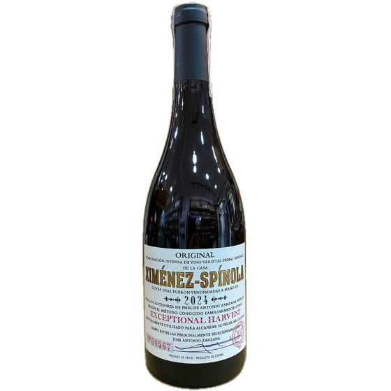 XIMÉNEZ SPÍNOLA EXCEPTIONAL HARVEST 75CL PEDRO XIMÉNEZ RECOLECCIÓN TAR
