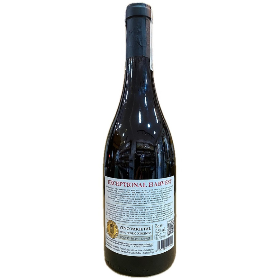 XIMÉNEZ SPÍNOLA EXCEPTIONAL HARVEST 75CL PEDRO XIMÉNEZ RECOLECCIÓN TAR