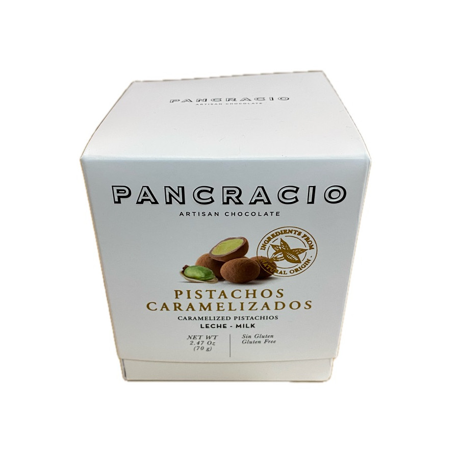 CHOCOLATE PANCRACIO PISTACHOS CARAMELIZADOS 70G 42% CACAO