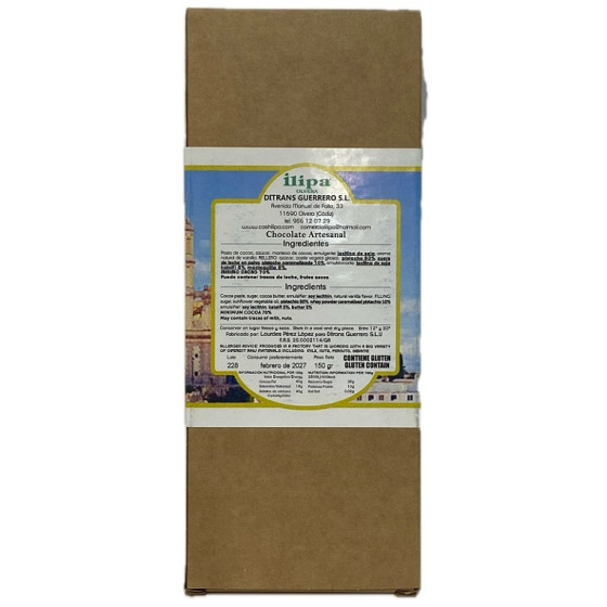 CHOCOLATE NEGRO 70% ILIPA 150G – ESTILO DUBÁI PISTACHOS
