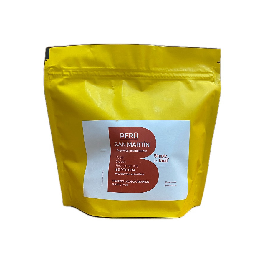 CAFÉ EN GRANO PERÚ SAN MARTÍN 250G – ESPECIALIDAD ORGÁNICO
