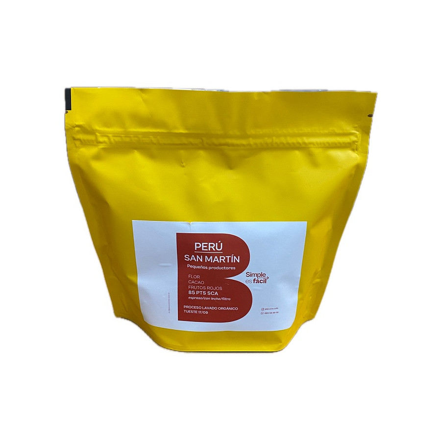 CAFÉ EN GRANO PERÚ SAN MARTÍN 250G – ESPECIALIDAD ORGÁNICO