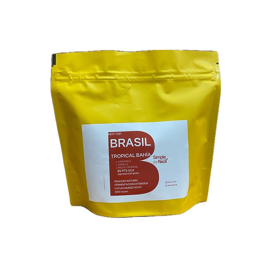 CAFÉ EN GRANO BRASIL TROPICAL BAHÍA 250G – ESPECIALIDAD 85 SCA