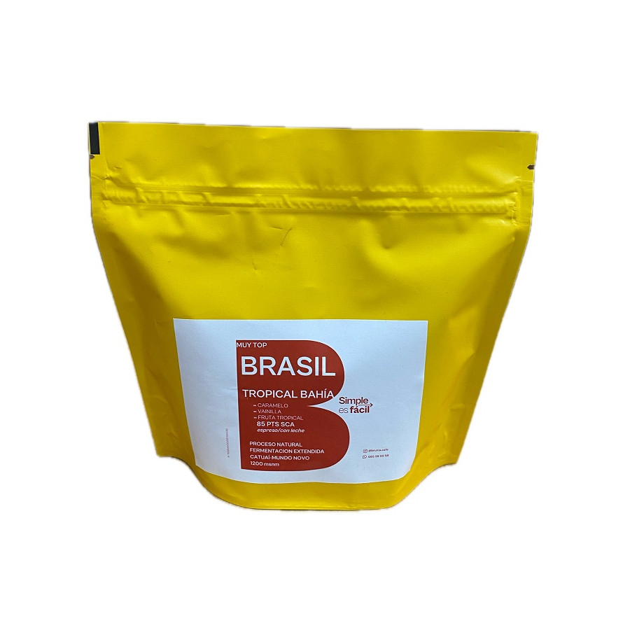 CAFÉ EN GRANO BRASIL TROPICAL BAHÍA 250G – ESPECIALIDAD 85 SCA