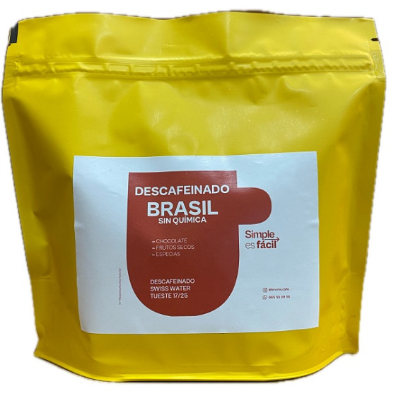 CAFÉ EN GRANO BRASIL DESCAFEINADO 250G – SWISS WATER