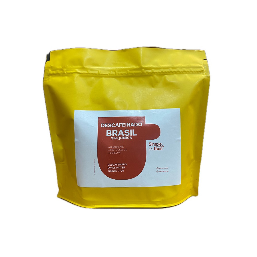CAFÉ EN GRANO BRASIL DESCAFEINADO 250G – SWISS WATER