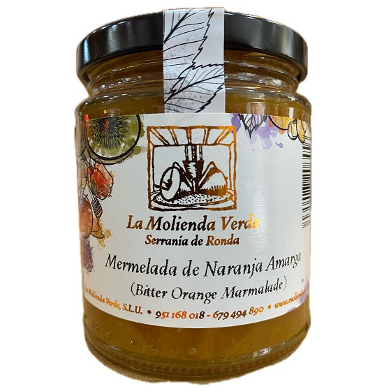MERMELADA DE NARANJA AMARGA 275 G LA MOLIENDA VERDE ARTESANAL