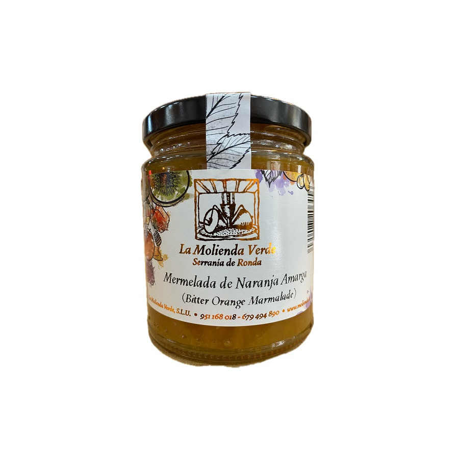 MERMELADA DE NARANJA AMARGA 275 G LA MOLIENDA VERDE ARTESANAL