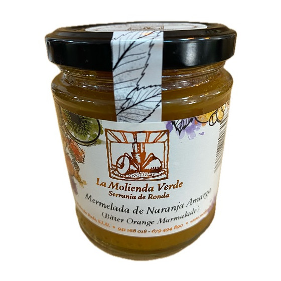 MERMELADA DE NARANJA AMARGA 275 G LA MOLIENDA VERDE ARTESANAL