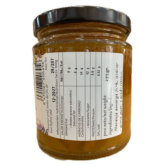 MERMELADA DE NARANJA AMARGA 275 G LA MOLIENDA VERDE ARTESANAL