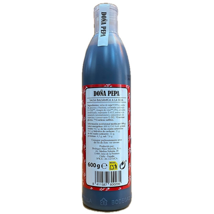 SALSA BALSÁMICA DOÑA PEPA A LA SOJA 600G PÁEZ MORILLA JEREZ