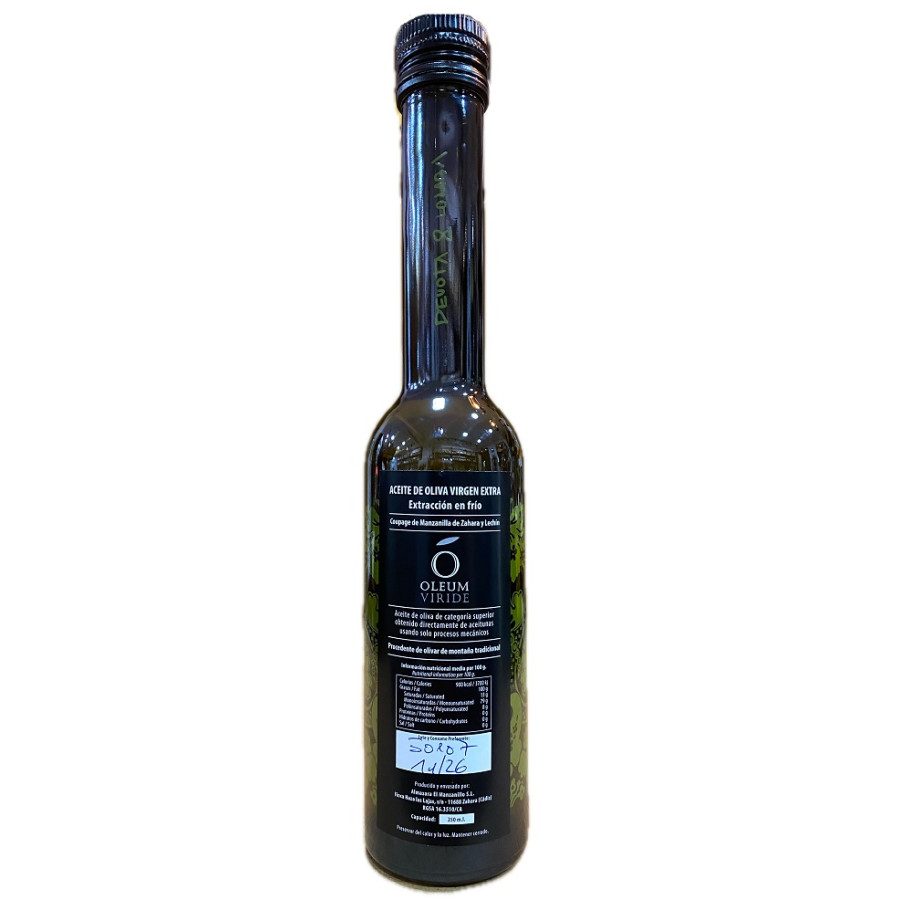 ACEITE DE OLIVA VIRGEN EXTRA 250ML OLEUM VIRIDE ZAHARA CÁDIZ
