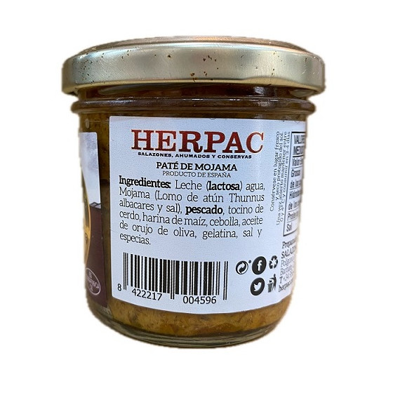 PATÉ DE MOJAMA TARRO 105g. HERPAC BARBATE