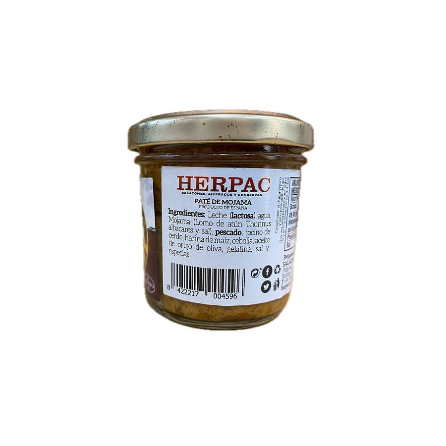 PATÉ DE MOJAMA TARRO 105g. HERPAC BARBATE