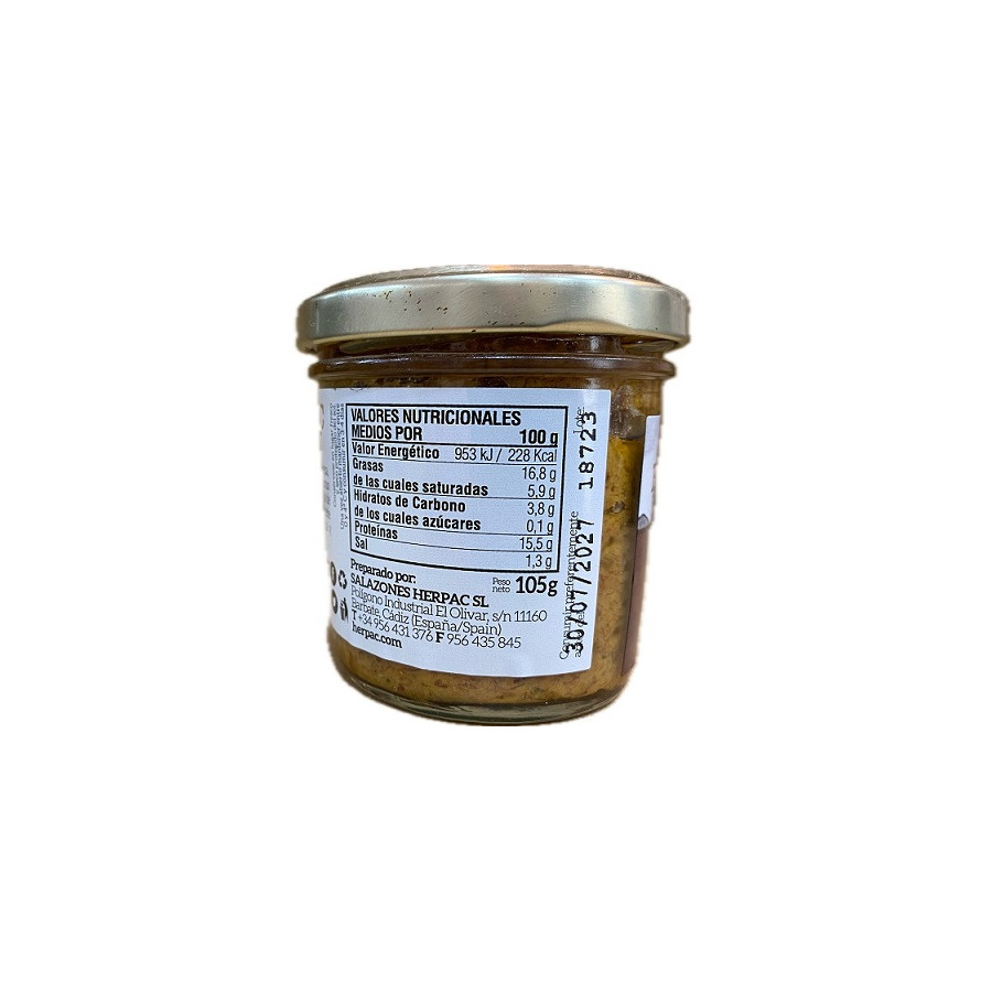 PATÉ DE MOJAMA TARRO 105g. HERPAC BARBATE