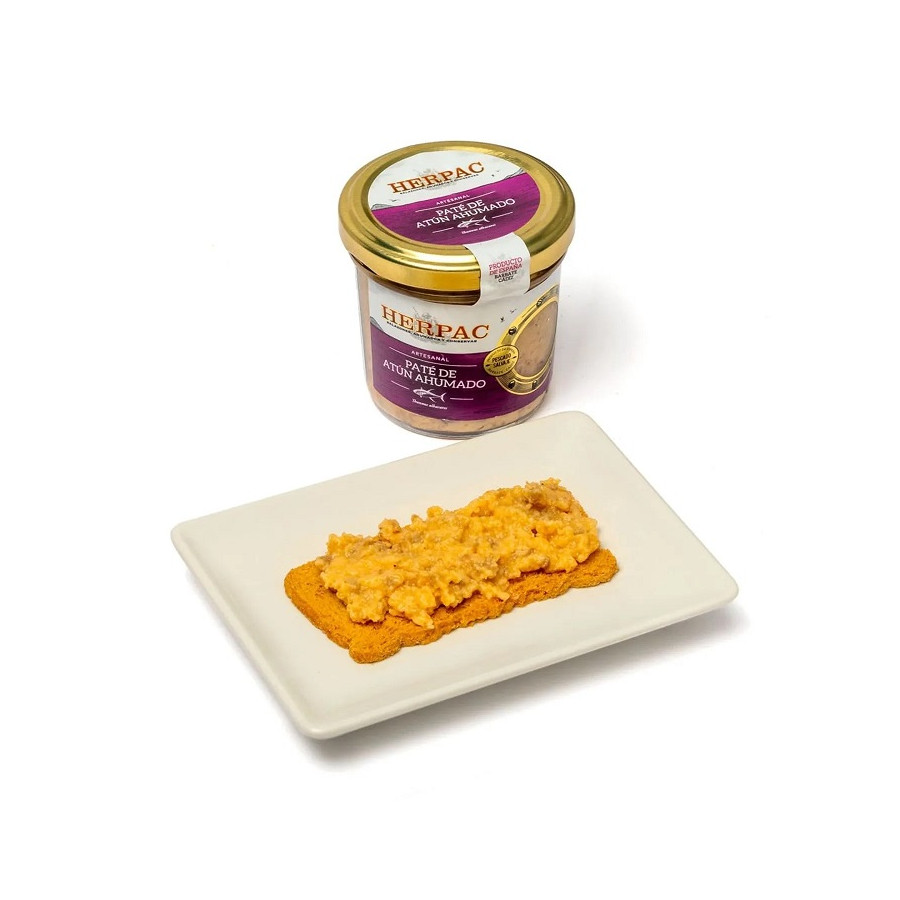 PATÉ DE ATÚN AHUMADO 105g. HERPAC BARBATE.