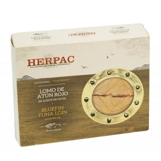 LOMO DE ATÚN ROJO EN ACEITE DE OLIVA LATA 245g. HERPAC BARBATE
