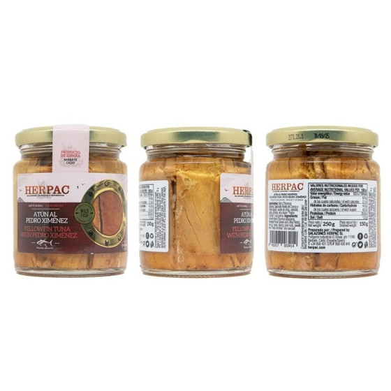 ATÚN AL PEDRO XIMÉNEZ TARRO 220g. HERPAC BARBATE