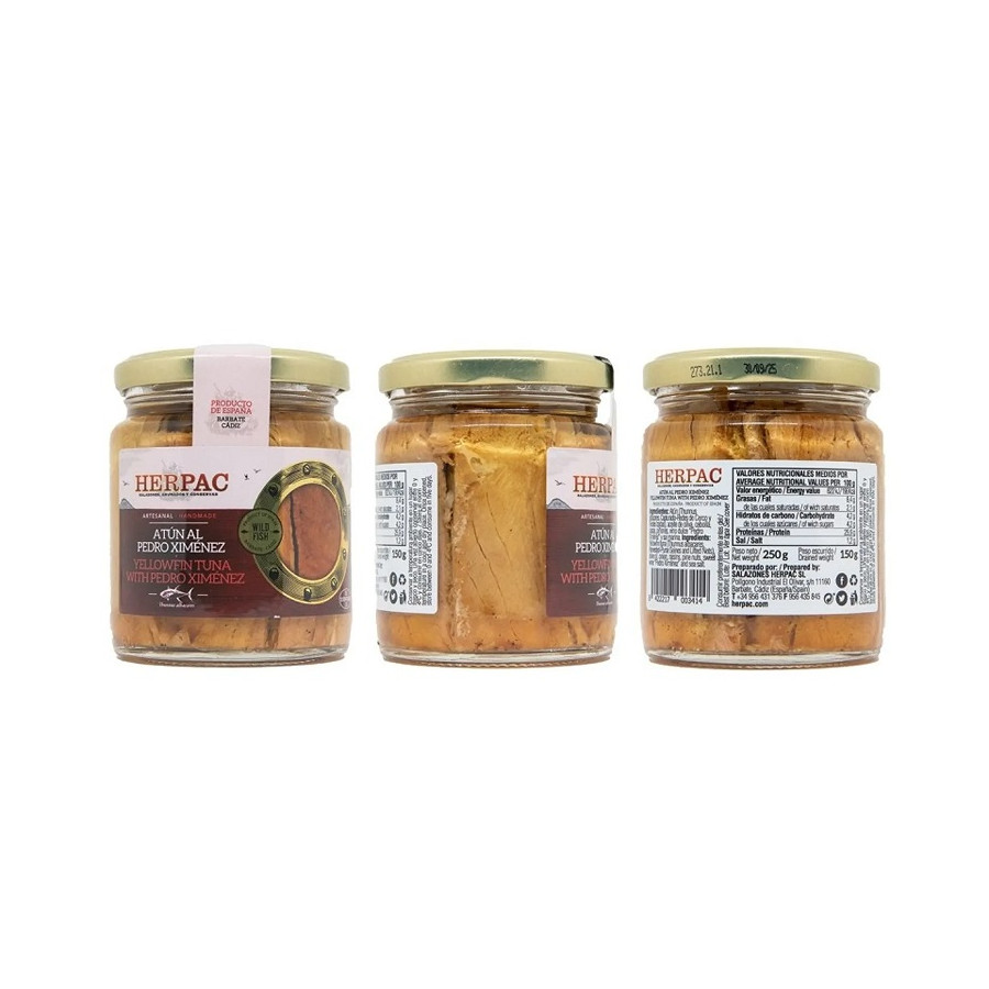 ATÚN AL PEDRO XIMÉNEZ TARRO 220g. HERPAC BARBATE