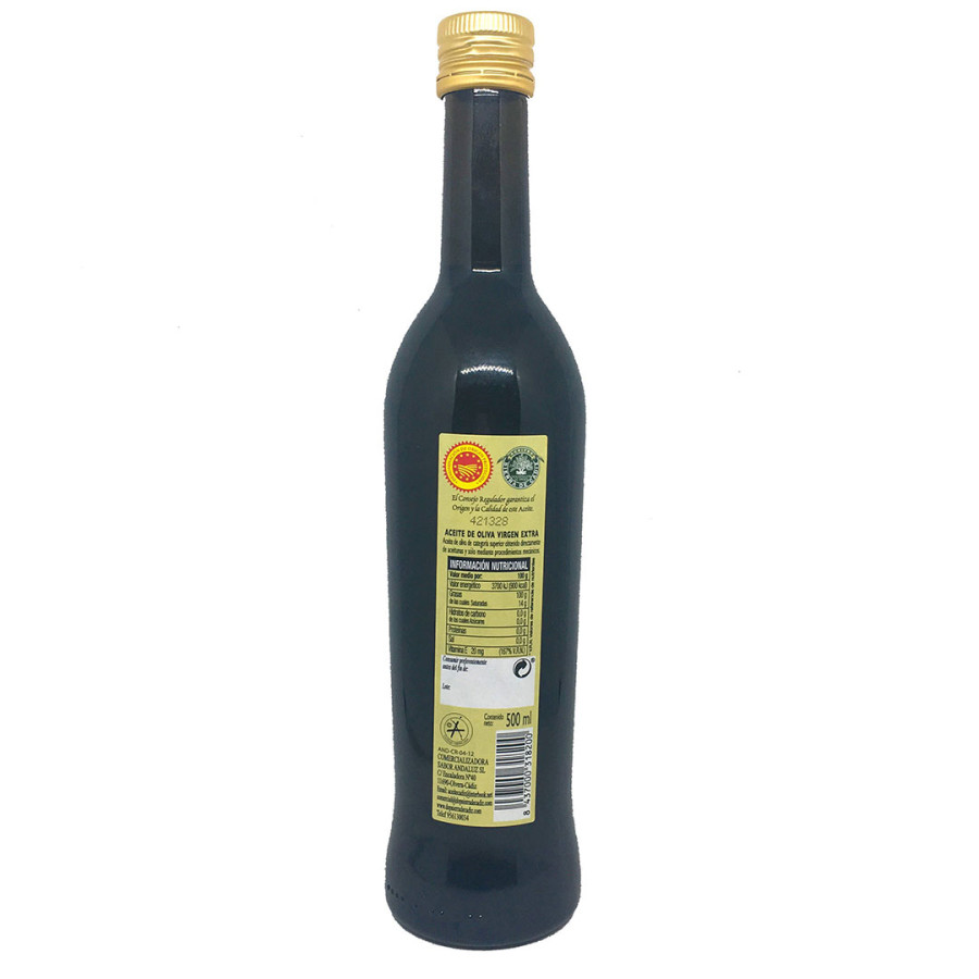 ACEITE DOP OLIVAR SIERRA DE CÁDIZ BOTELLA VIDRIO 500 ml.