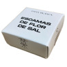 MINI CAJITA ESCAMAS DE FLOR DE SAL CON 10g SALINAS DAMA BLANCA CADIZ 