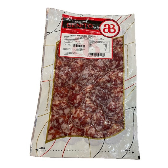 SALCHICHÓN IBÉRICO DE BELLOTA LONCHEADO ANSELMO BENITO 100 G