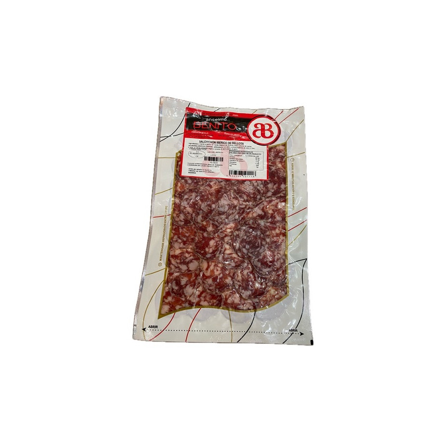 SALCHICHÓN IBÉRICO DE BELLOTA LONCHEADO ANSELMO BENITO 100 G