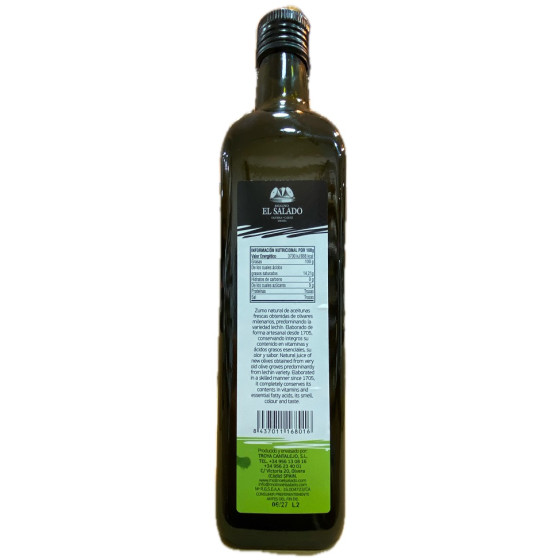 ACEITE DE OLIVA VIRGEN EXTRA MOLINO SALADO 750 ML (OLVERA, CÁDIZ)