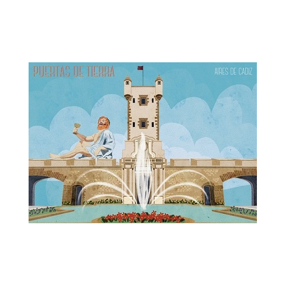IMÁN SOUVENIR PUERTAS DE TIERRA 10,5X7,5CM – FLEXIBLE