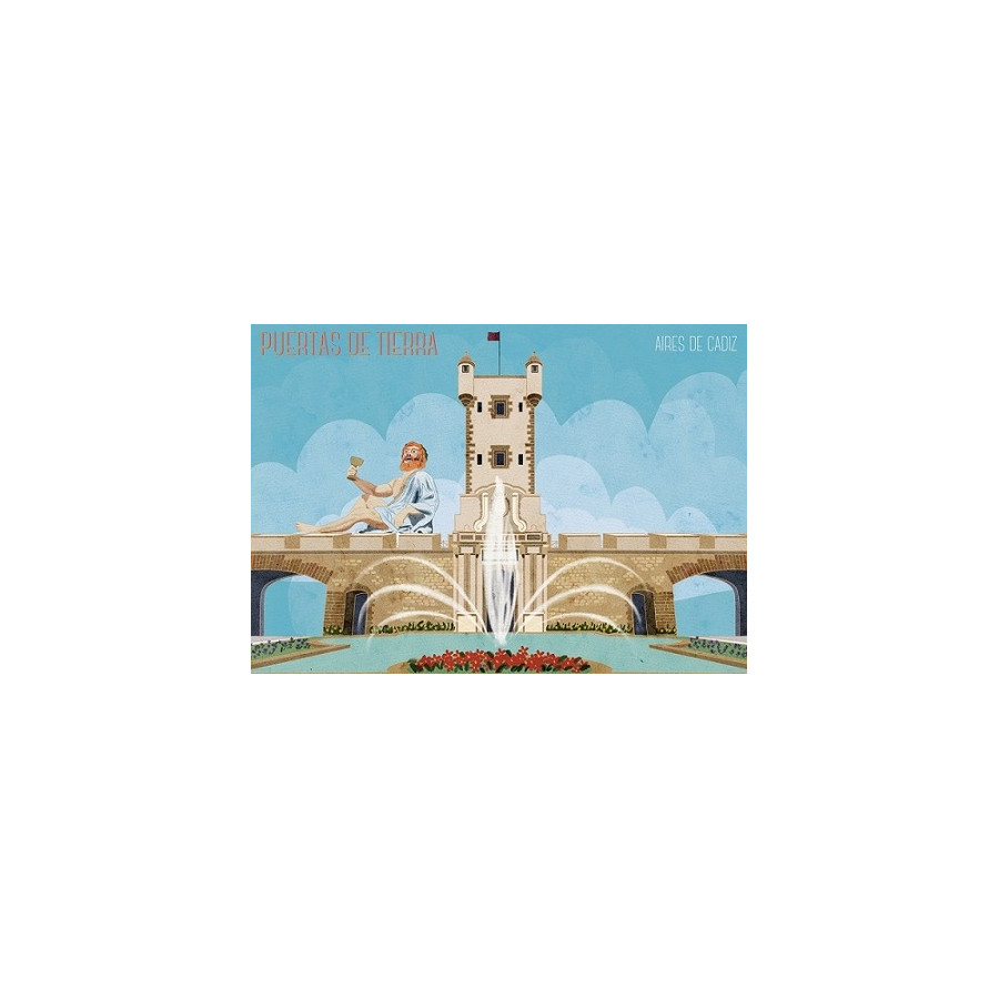 IMÁN SOUVENIR PUERTAS DE TIERRA 10,5X7,5CM – FLEXIBLE