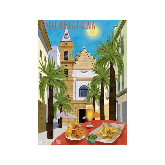 IMÁN SOUVENIR CALLE VIRGEN DE LA PALMA 10,5X7,5CM – FLEXIBLE