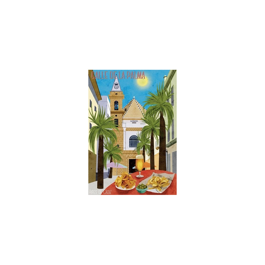 IMÁN SOUVENIR CALLE VIRGEN DE LA PALMA 10,5X7,5CM – FLEXIBLE