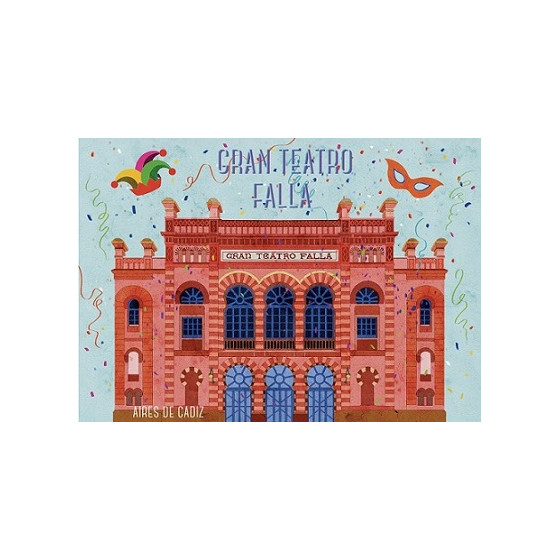 IMÁN SOUVENIR GRAN TEATRO FALLA 10,5X7,5CM – FLEXIBLE