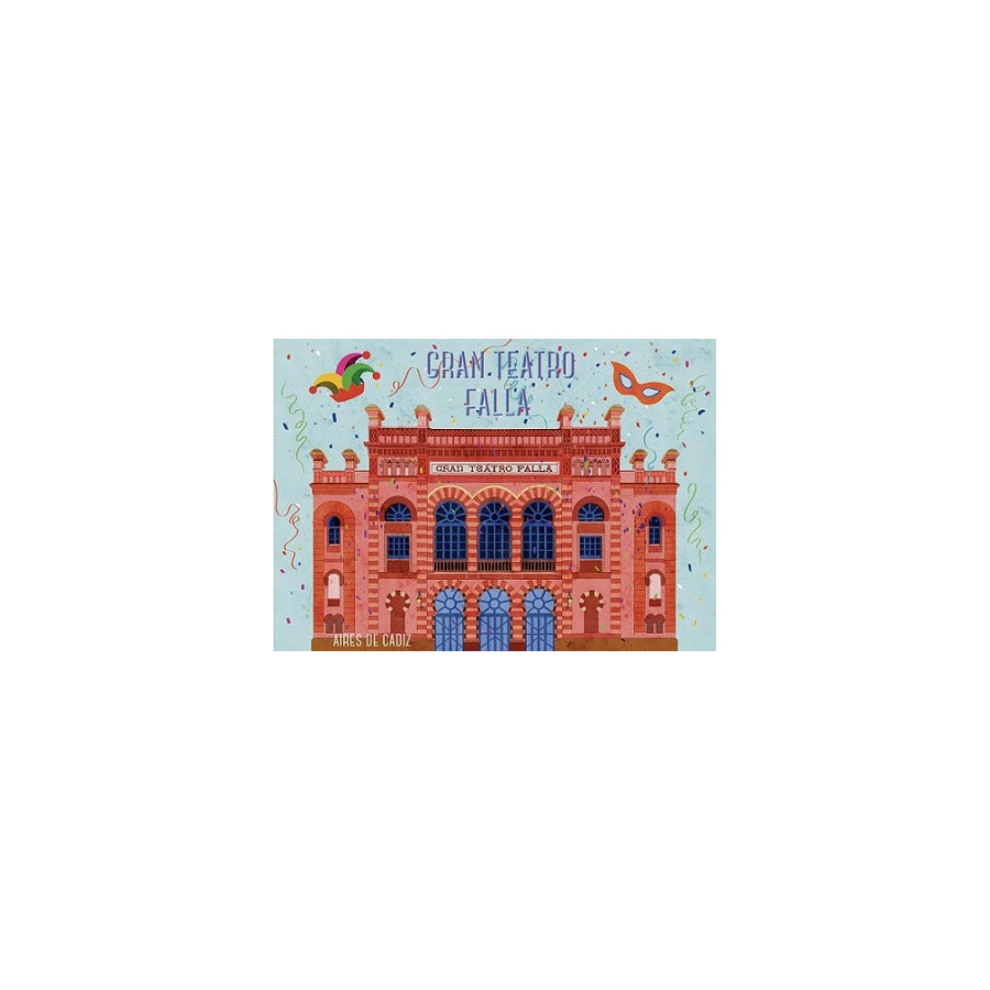 IMÁN SOUVENIR GRAN TEATRO FALLA 10,5X7,5CM – FLEXIBLE