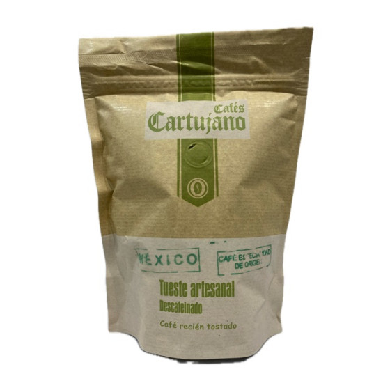 CAFÉ DESCAFEINADO MÉXICO EN GRANO 250g ESPECIALIDAD CAFÉS CARTUJANO SA