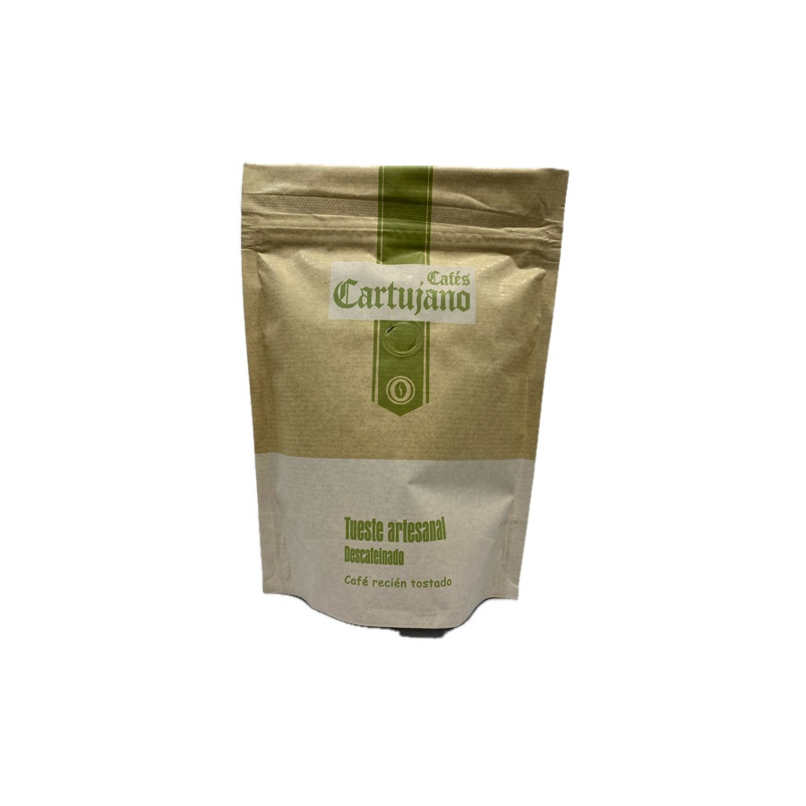 CAFÉ DESCAFEINADO EN GRANO 250g ESPECIALIDAD CAFÉS CARTUJANO SAN JÓSE 