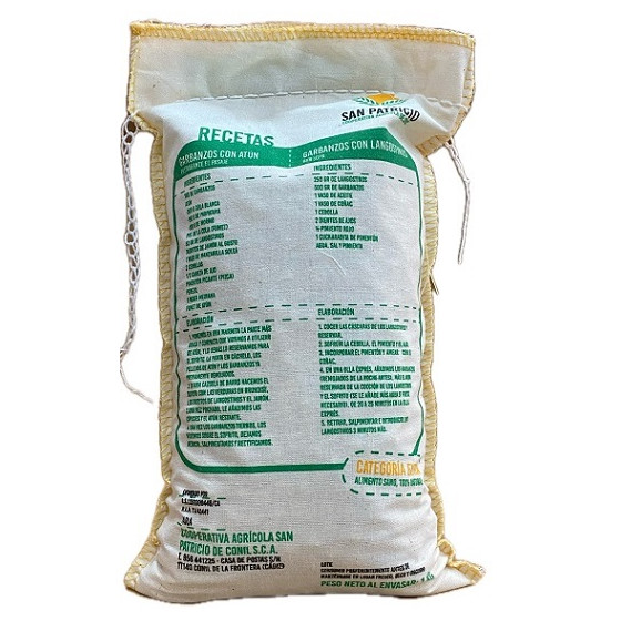 GARBANZOS GRAN SELECCIÓN 1 KG COOPERATIVA AGRÍCOLA SAN PATRICIO (CONIL